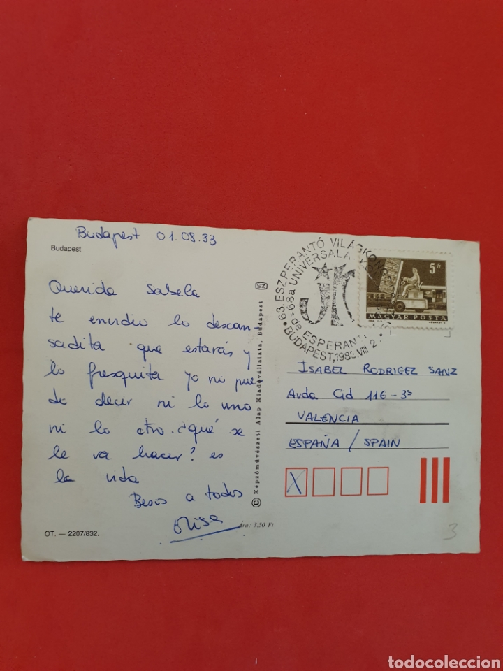 Postales: Budapest.Circulada.1983. - Foto 2