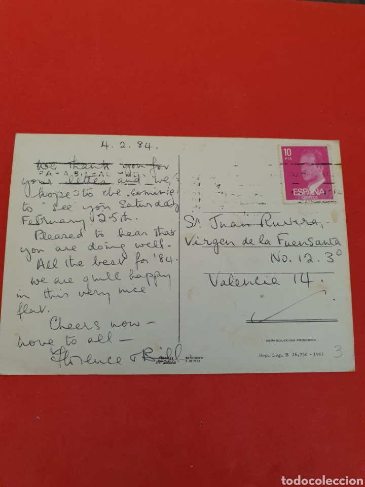 Postales: Les Marines.Denia.Circulada.1984. - Foto 2