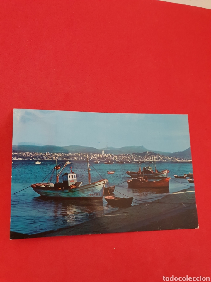 Postales: Vista desde Moa&ntilde;a. Vigo.Circulada.1966. - Foto 1