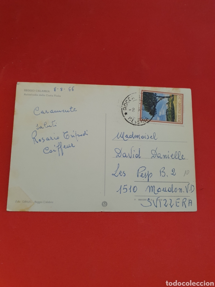 Postales: Reggio Calabria. Circulada.1966. - Foto 2