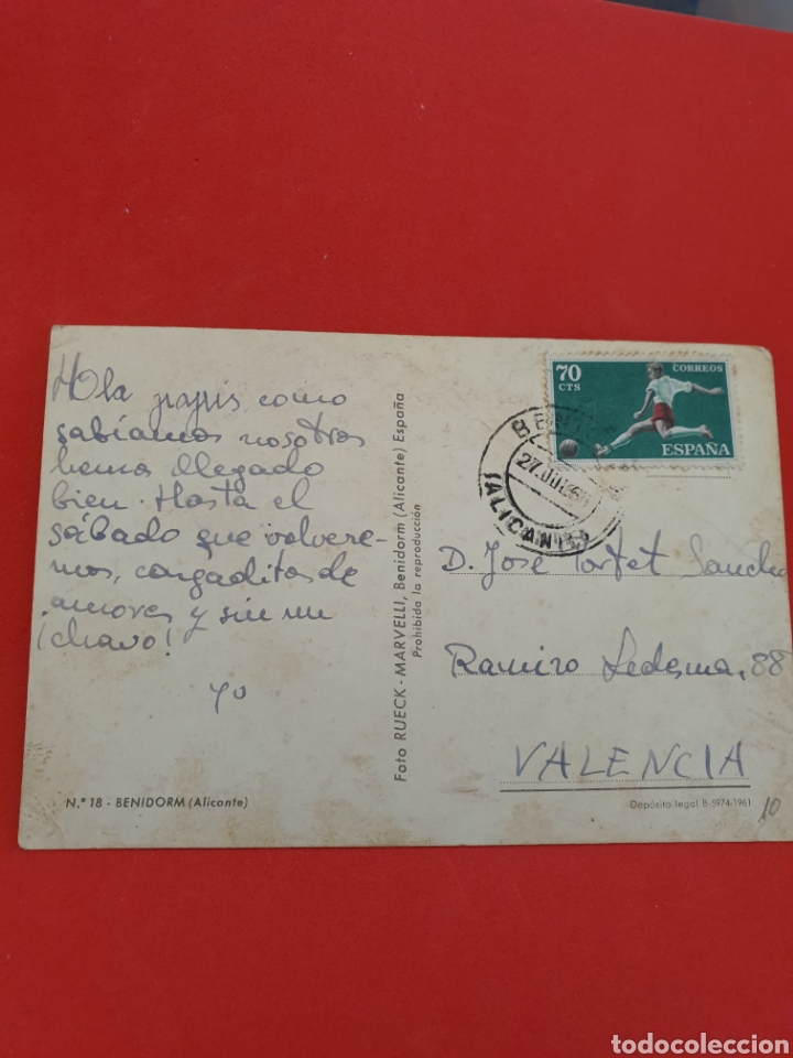 Postales: Benidorm.Alicante.Circulada. - Foto 2