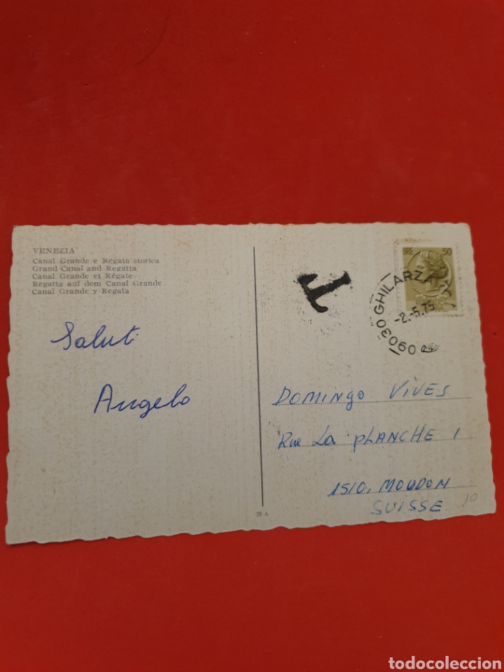 Postales: Venecia. Circulada.1975. - Foto 2