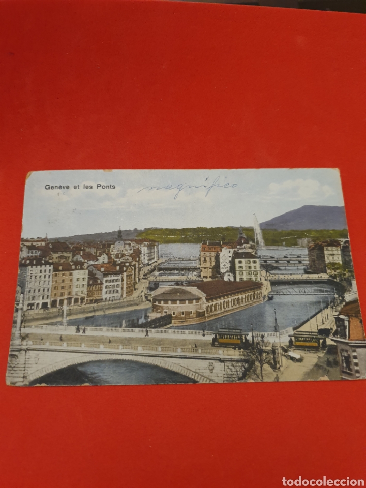 Postales: Geneve et les Ponts.Circulada.1920 - Foto 1