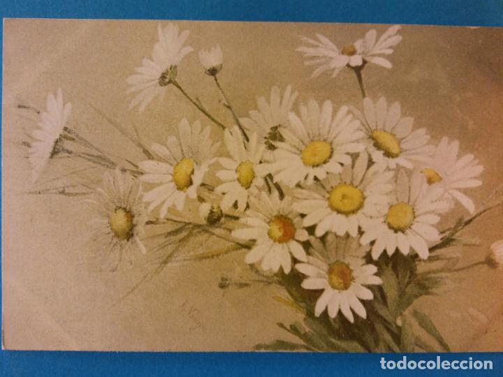 Postales: POSTAL RAMO DE MARGARITAS BLANCAS. SIN USAR