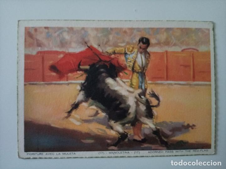 Postales: Postal Episodios de una corrida. Manoletina