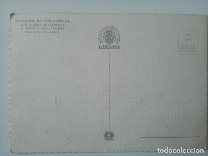 Postales: Postal Episodios de una corrida. Estatuario - Foto 2