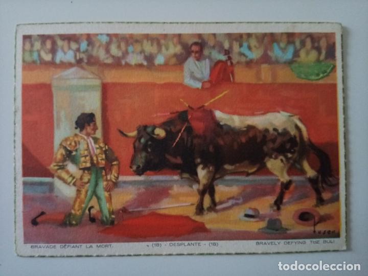 Postales: Postal Episodios de una corrida. Desplante