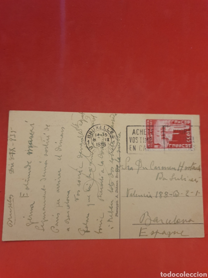 Postales: Bruselas.Circulada.1935. - Foto 2