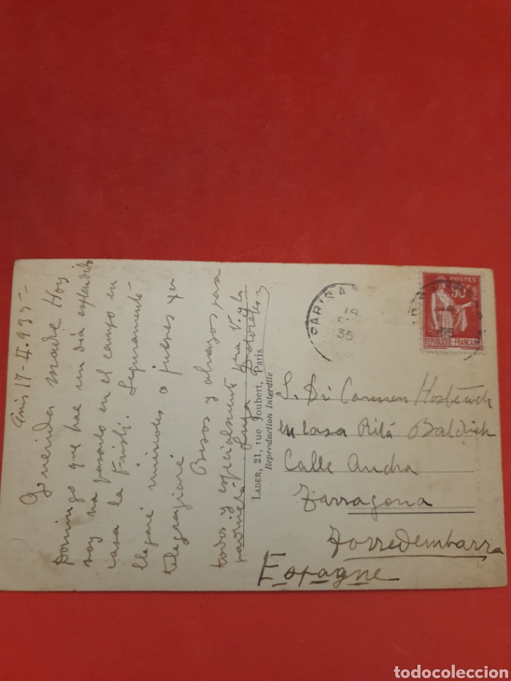 Postales: Paris.Vie Generale.Tour Eiffel.Circulada. - Foto 2
