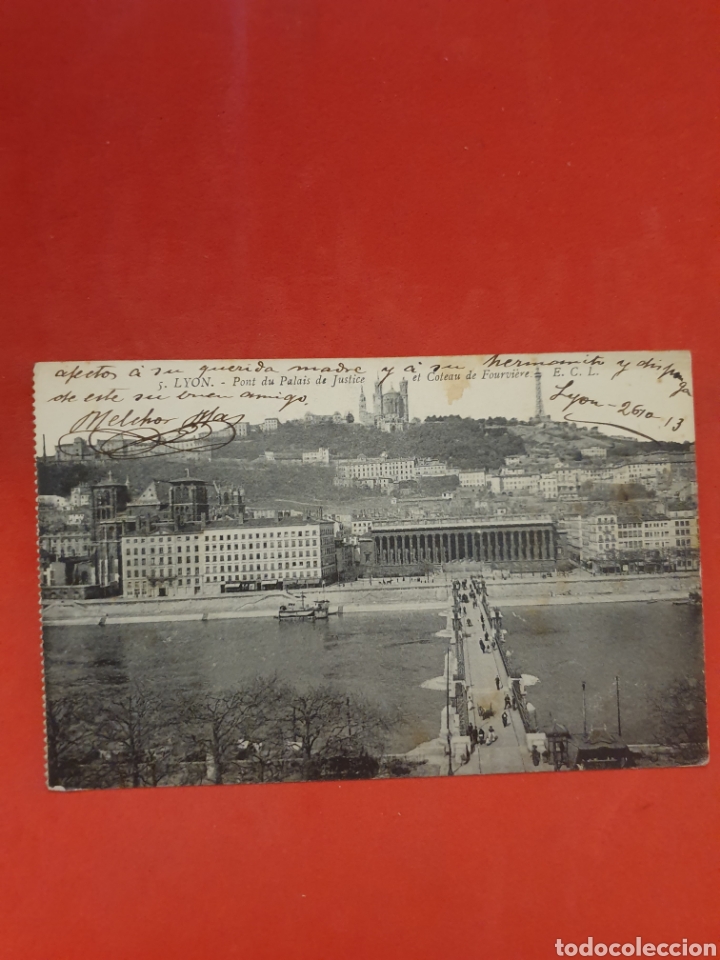 Postales: Lyon.Pont su Palais de Justice.Circulada. - Foto 1
