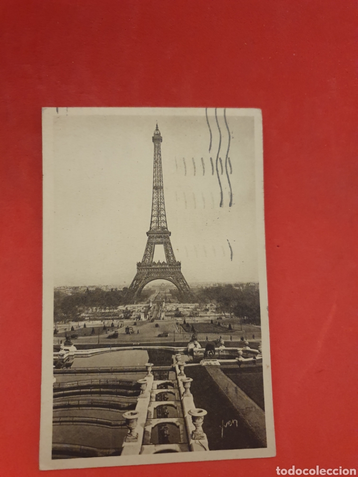 Postales: Paris La Tour Eifel.Circulada.1933. - Foto 1