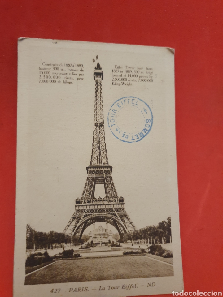 Postales: La tour Eiffel.Paris.Circulada. - Foto 1