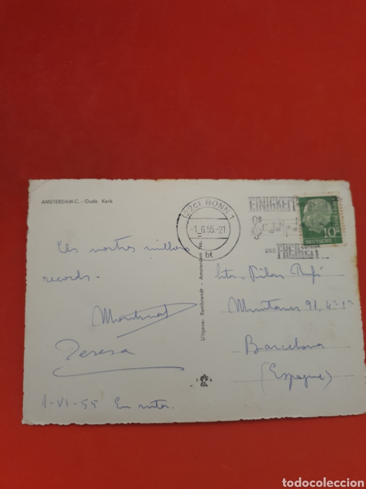 Postales: Amsterdam.Oude Kerk.Circulada.1929. - Foto 2