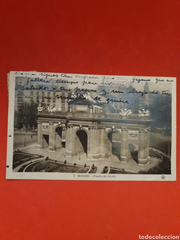 Postales: Madrid.Puerta de Alcala.Circulada. - Foto 1