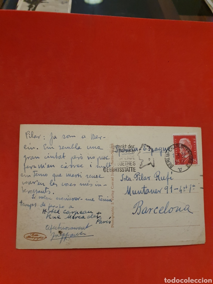 Postales: Berl&iacute;n.Nationalgalerie.Circulada. - Foto 2