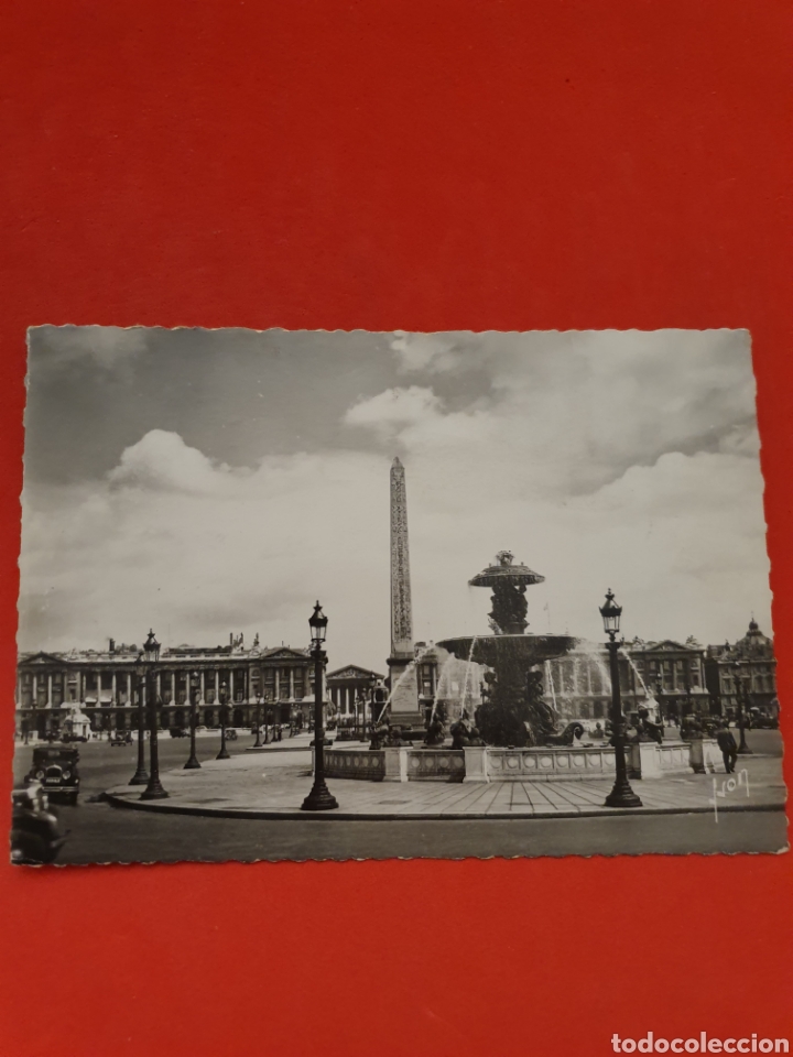 Postales: Paris.En Flanant.Place de la Concorde. Circulada. - Foto 1