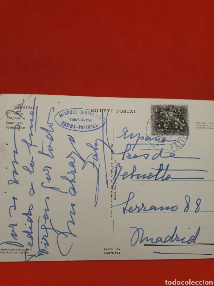 Postales: F&aacute;tima.Santuario.Circulada. - Foto 2