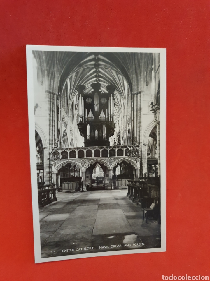 Postales: Exeter Catedral. Nave Organ and Screen. - Foto 1