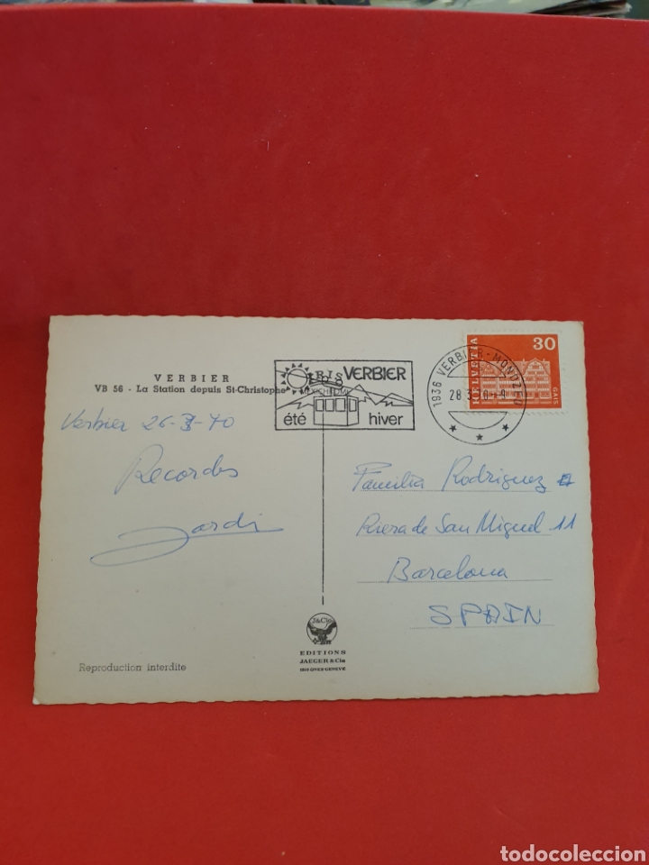 Postales: La Station depuis St. Christopher. Circulada.1970. - Foto 2