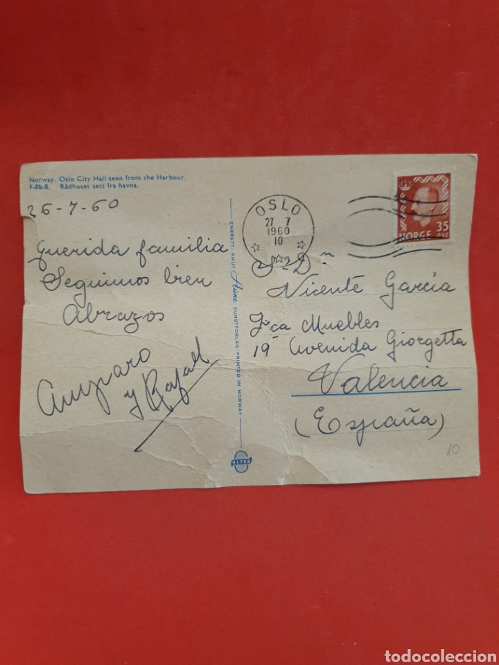Postales: Oslo.City. Circulada. - Foto 2