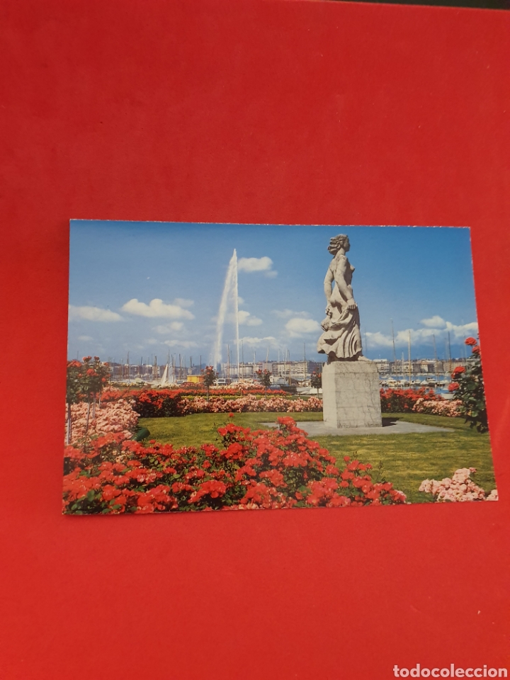 Postales: Genova.La Statue de la Brise et le Jet dEau. - Foto 1