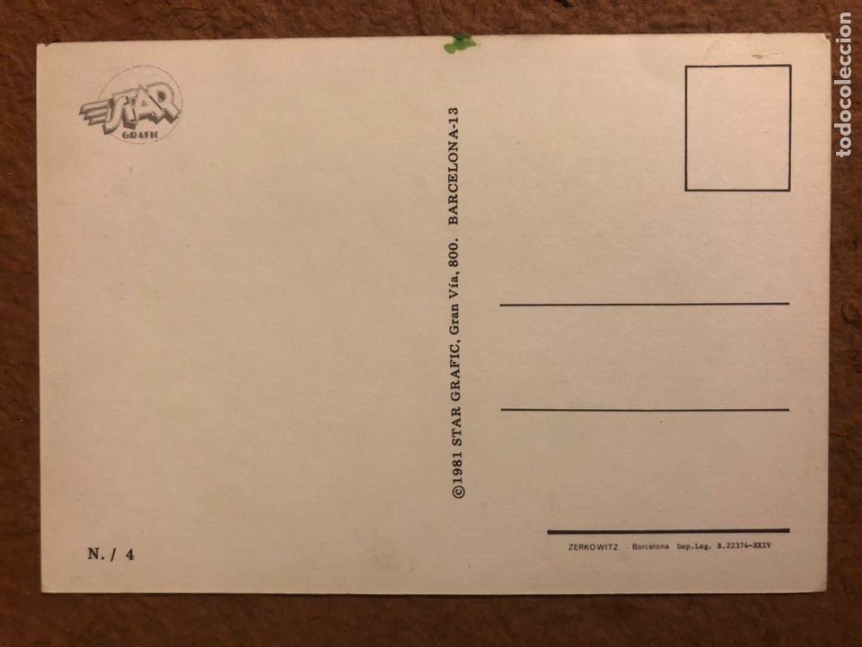 Postales: POSTAL SIN CIRCULAR STAR GRAFIC N&deg; 4 (1981). - Foto 2