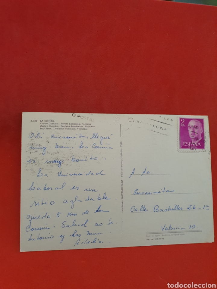 Postales: La Coru&ntilde;a.Circulada. - Foto 2