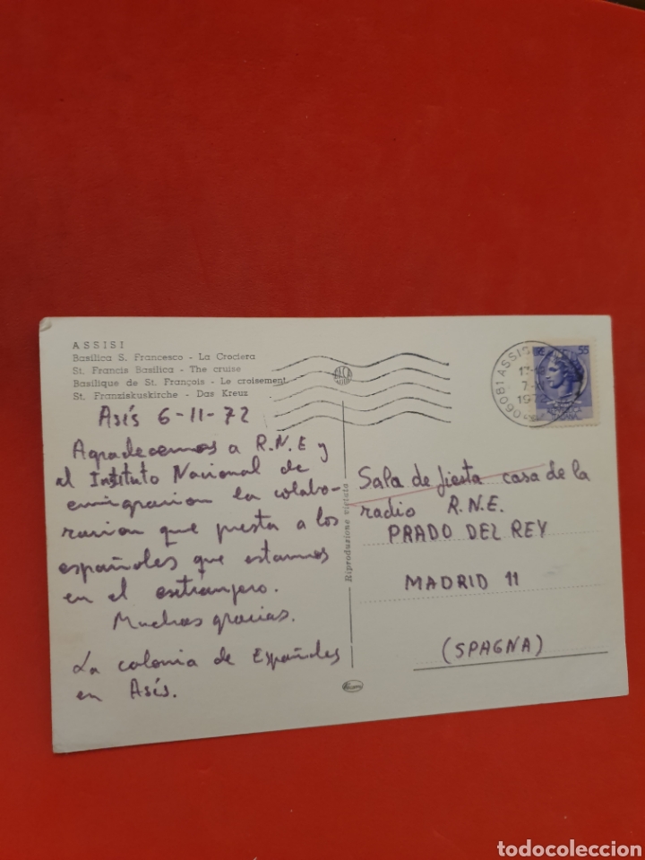 Postales: Assisi.Basilica S.Francesco.Circulada.1972. - Foto 2