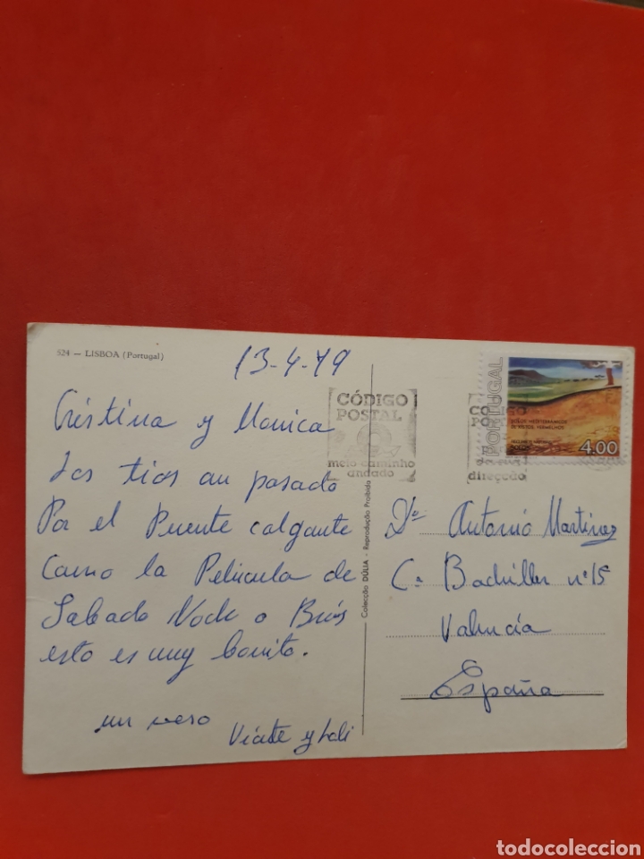 Postales: Lisboa.Portugal.Circulada. - Foto 2