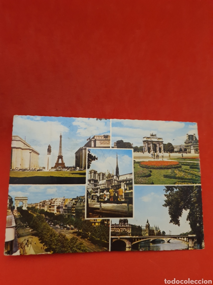Postales: Paris.La torre Eifel.Circulada. - Foto 1