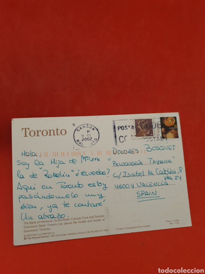 Postales: Toronto.Circulada. - Foto 2