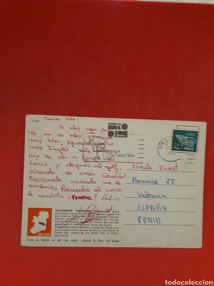 Postales: Dubl&iacute;n.Ireland.Circulada. - Foto 2