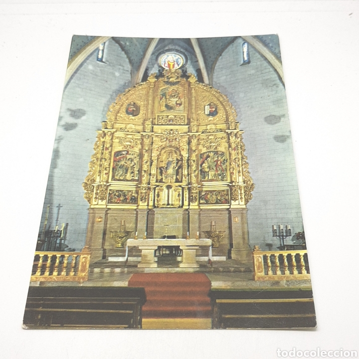 Postales: (CM.06.02) POSTAL NO CIRCULADA N&deg;1 LLIVIA. IGLESIA PARROQUIAL. RETABLO BARROCO SIG. XVIII