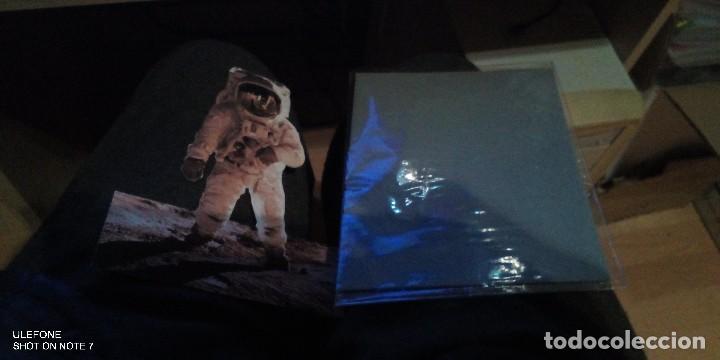 Postkarten: postal, sobre y plastico envoltorio ,de man on the moon de edwin buzz aldrin de 1985