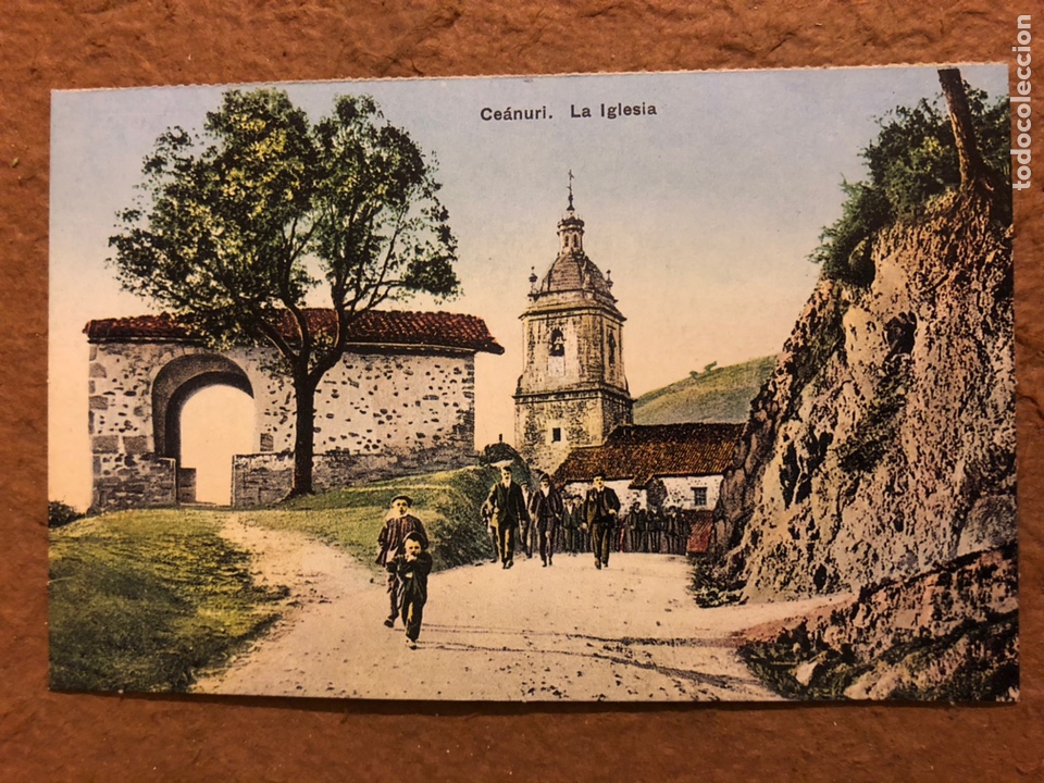 Cartoline: CEANURI, LA IGLESIA. POSTAL SIN CIRCULAR COLECCI&Oacute;N DEIA BBK N&deg; 29.