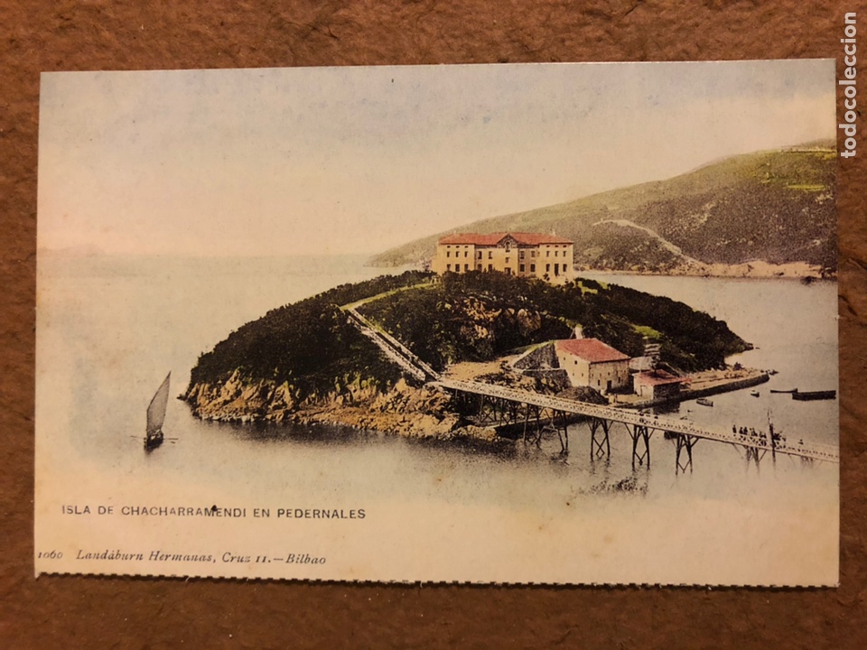 Postales: ISLA DE CHACHARRAMENDI EN PEDERNALES. POSTAL SIN CIRCULAR COLECCI&Oacute;N DEIA BBK N&deg; 28.