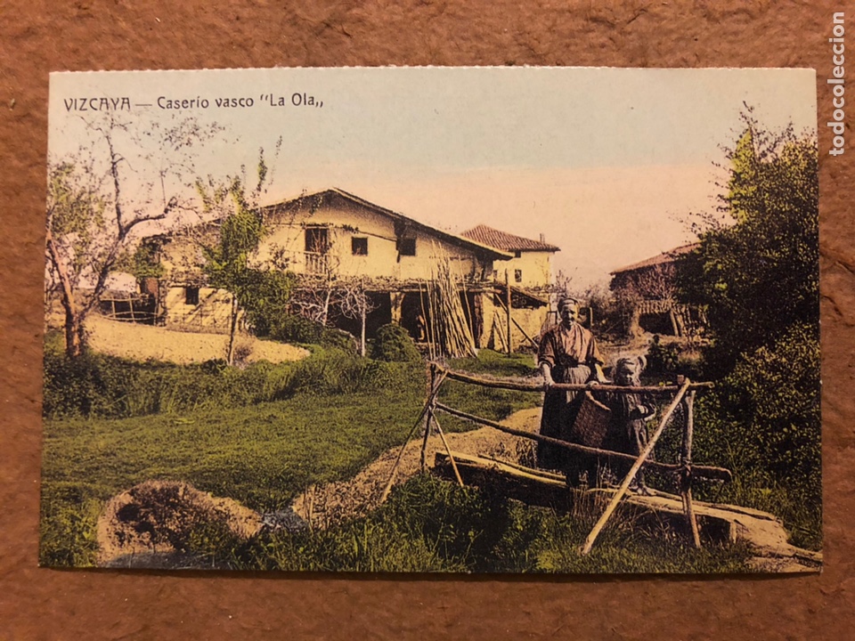Postais: VIZCAYA - CASERIO VASCO LA OLA. POSTAL SIN CIRCULAR COLECCI&Oacute;N DEIA BBK N&deg; 27.