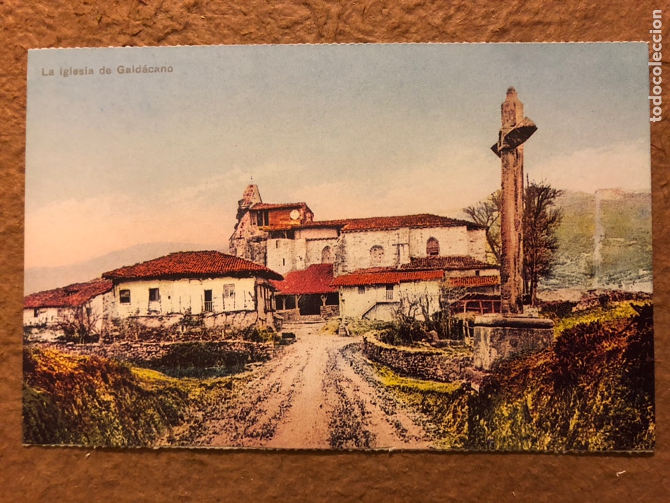 Cartes Postales: LA IGLESIA DE GALD&Aacute;CANO. POSTAL SIN CIRCULAR COLECCI&Oacute;N DEIA BBK N&deg; 10.