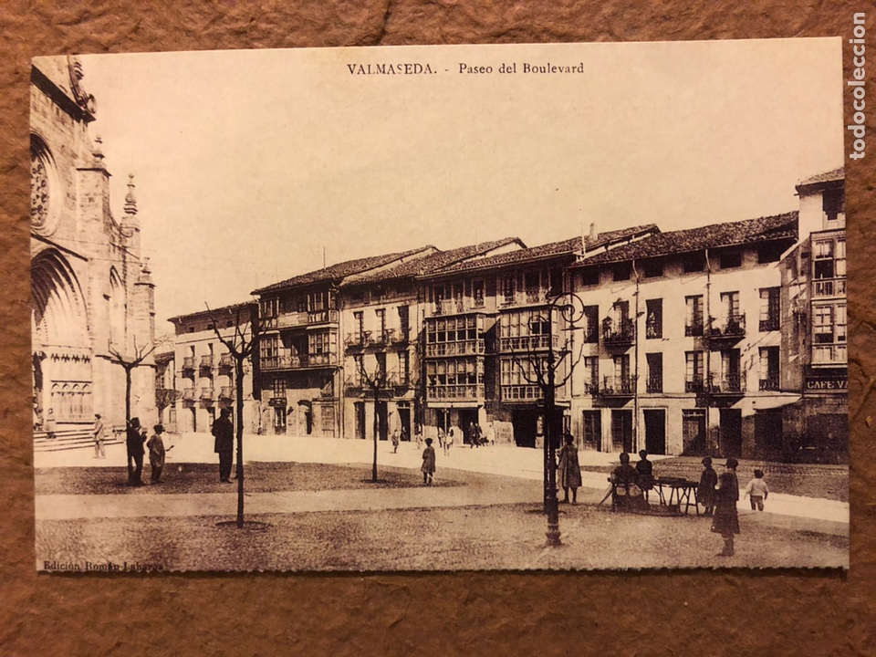 Postkarten: VALMASEDA, PASEO DEL BULEVAR. POSTAL SIN CIRCULAR COLECCI&Oacute;N BBK DEIA N&deg; 3.
