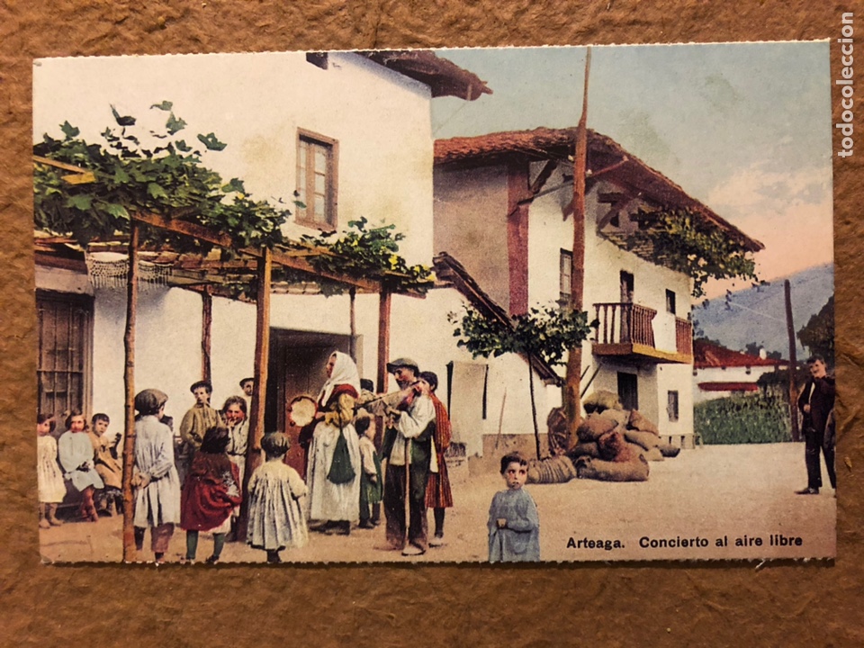 Postkarten: ARTEAGA, CONCIERTO AL AIRE LIBRE. POSTAL SIN CIRCULAR COLECCI&Oacute;N BBK DEIA N&deg; 3.