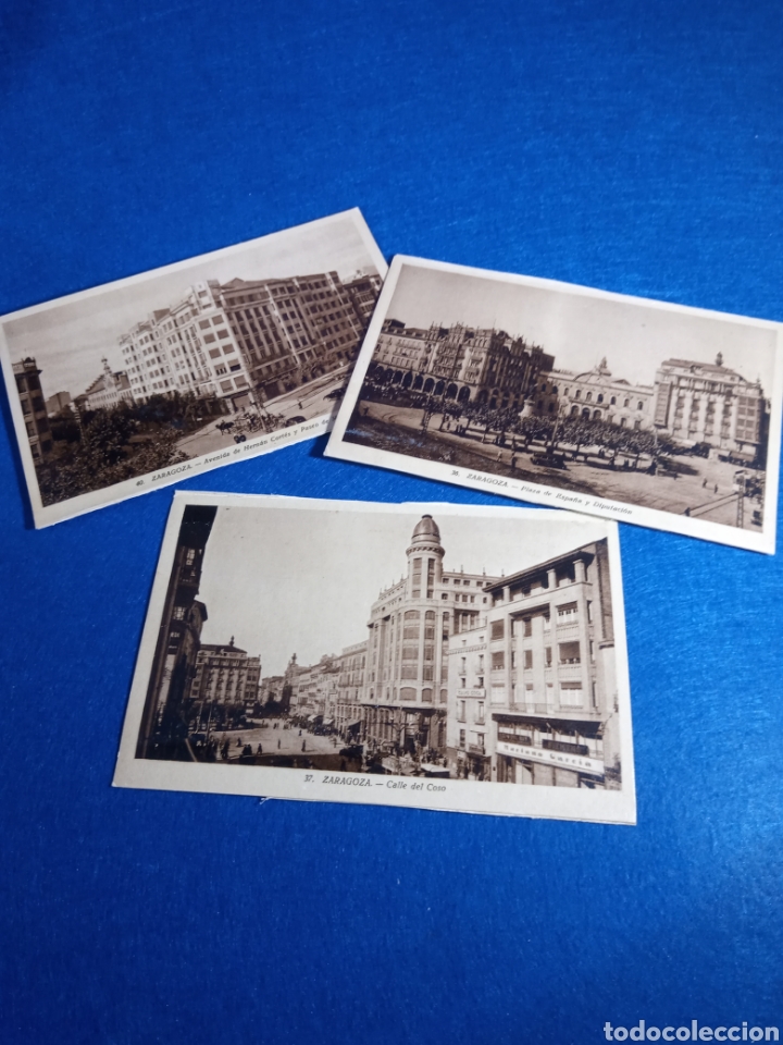 Postales: Zaragoza. Tres postales. - Foto 1