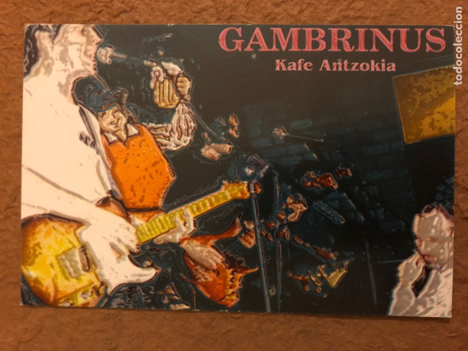Postkarten: GAMBRINUS KAFE ANTZOKIA (BASAURI). ANTIGUA POSTAL PUBLICITARIA SIN CIRCULAR.