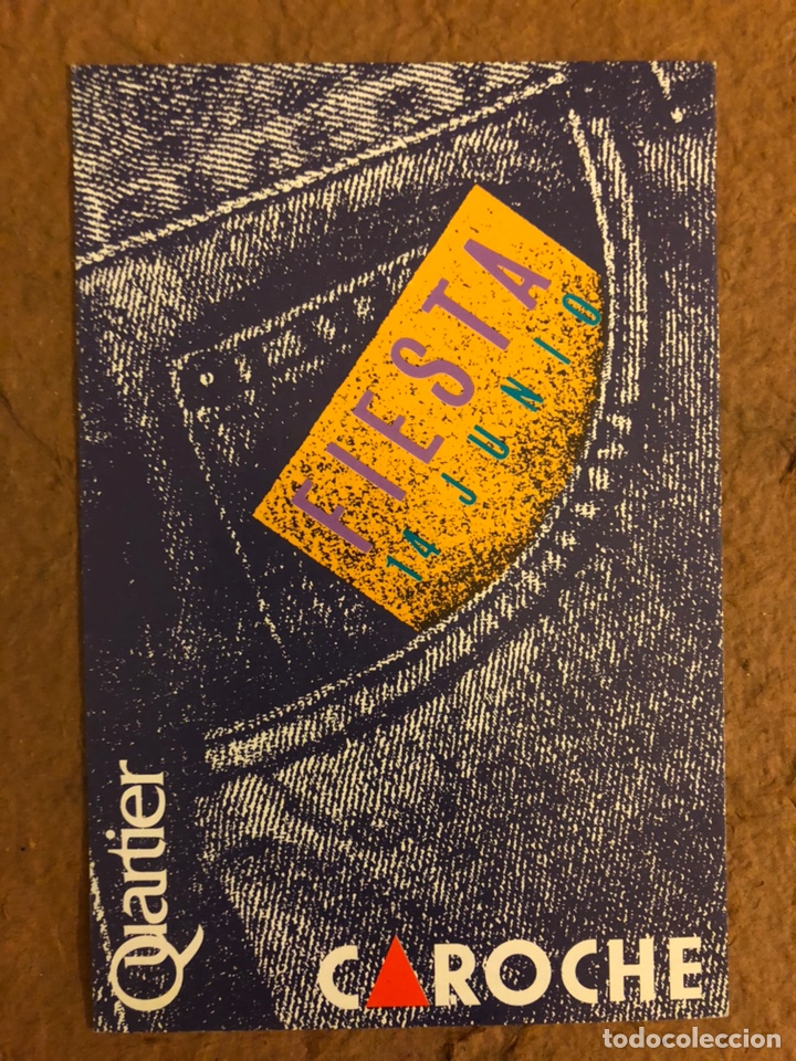 Postcards: CAROCHE JEANS. POSTAL INVITACI&Oacute;N SIN CIRCULAR FIESTA II REGATA VUELTA A ESPA&Ntilde;A.