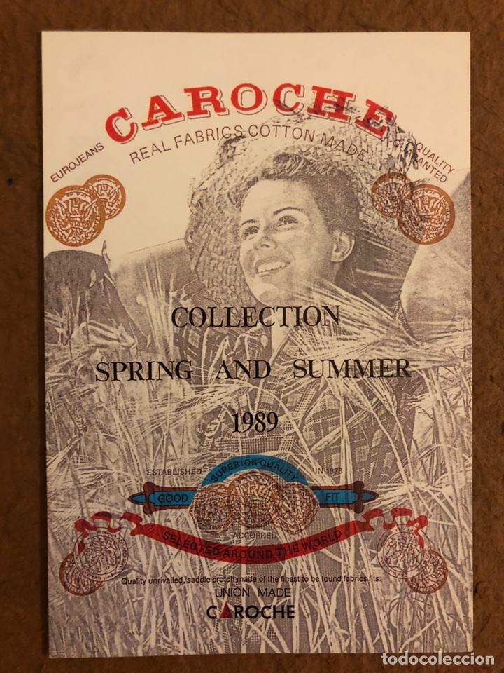 Postcards: CAROCHE JEANS. POSTAL SIN CIRCULAR PUBLICITARIA DE LA COLECCI&Oacute;N PRIMAVERA-VERANO 1989.