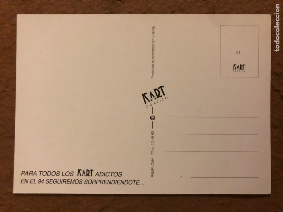 Postales: KART GR&Aacute;FICO. POSTAL SIN CIRCULAR DE 1994. - Foto 2