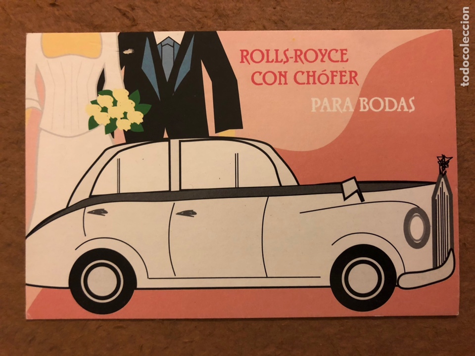 Postkarten: ALQUILER DE ROLLS-ROYCE CON CHOFER PARA BODAS IMANOL ELIZECHEA. POSTAL SIN CIRCULAR PUBLICITARIA