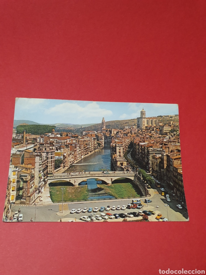 Postales: Gerona.Rio O&ntilde;ar y Rambla. - Foto 1