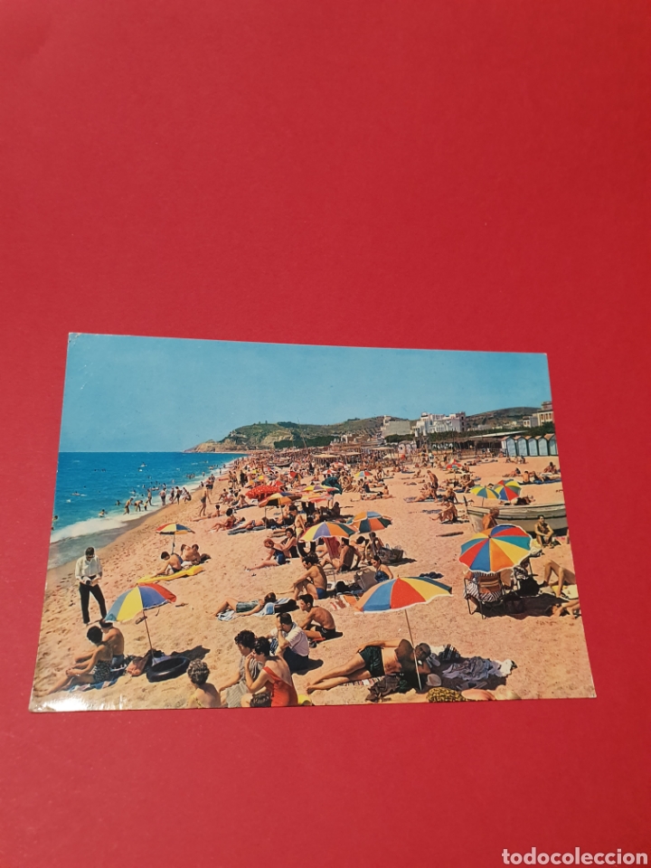 Postales: Calella de Mar.Playa.Circulada. - Foto 1
