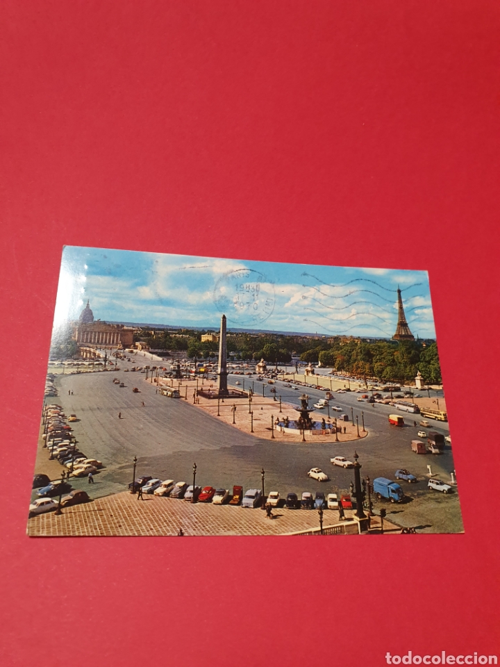 Postales: Paris.La place de la Concorde.Circulada.1970. - Foto 1