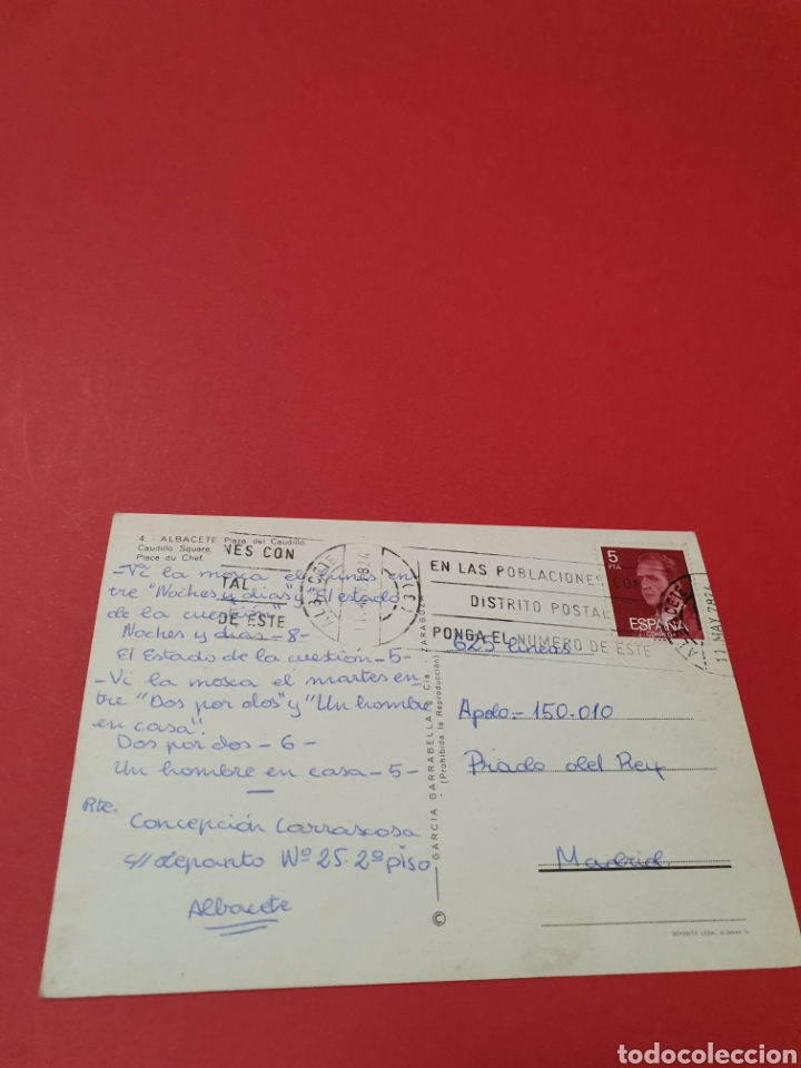 Postales: Albacete. Plaza del Caudillo.Circulada. - Foto 2